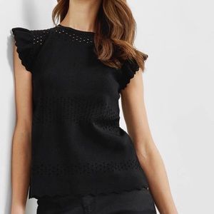 Ted Baker Jesile Black Knit Top